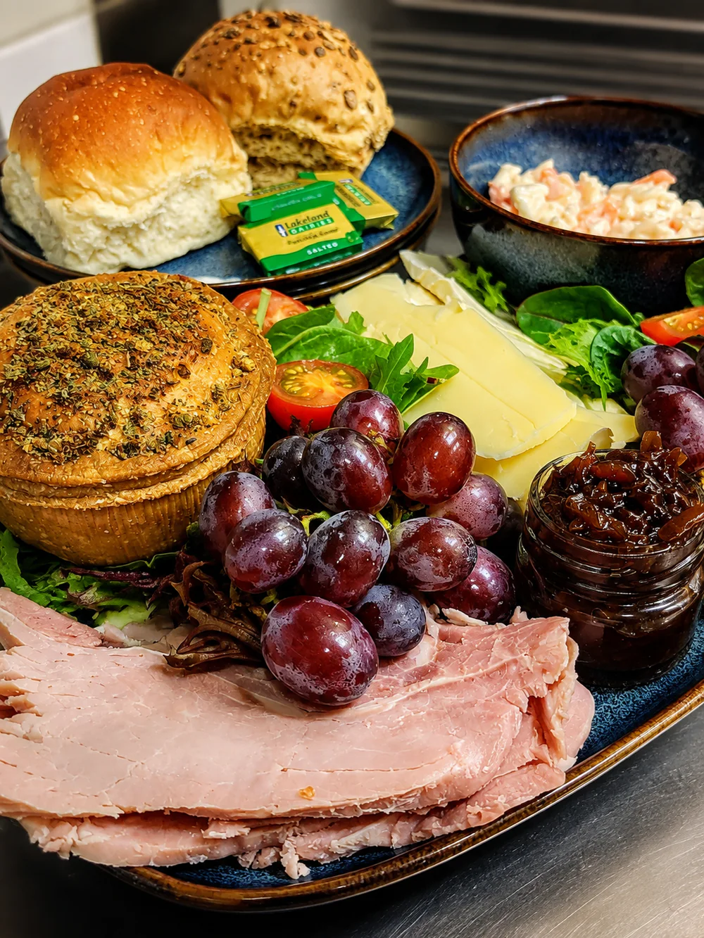 Sandwiches, rolls and salad served at Palmer's